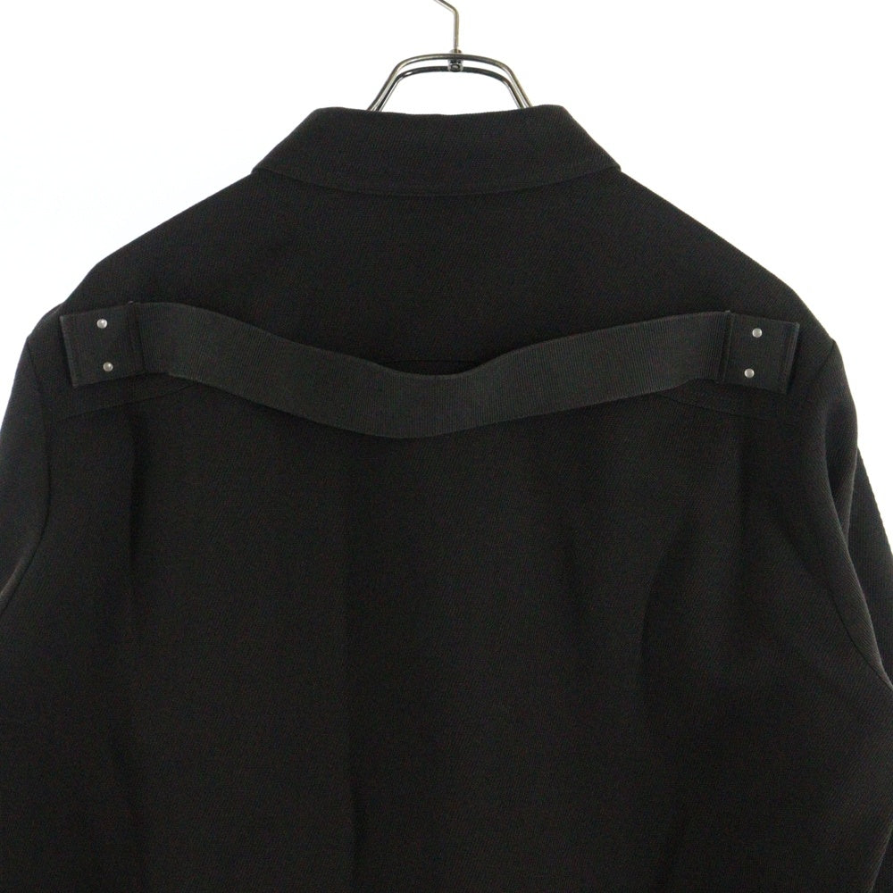 25SS rick owens ベスト　ノースリーブアウターシャツ　黒　46 25SS rick owens ベストノースリーブアウターシャツ黒46