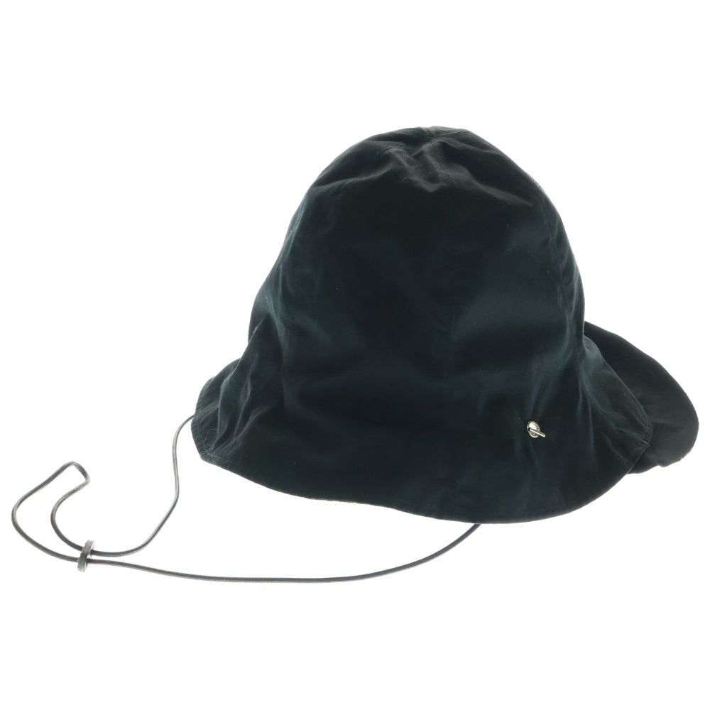 KIJIMA TAKAYUKI(キジマタカユキ) ナイロン バケットハット 帽子 ブラック 222601