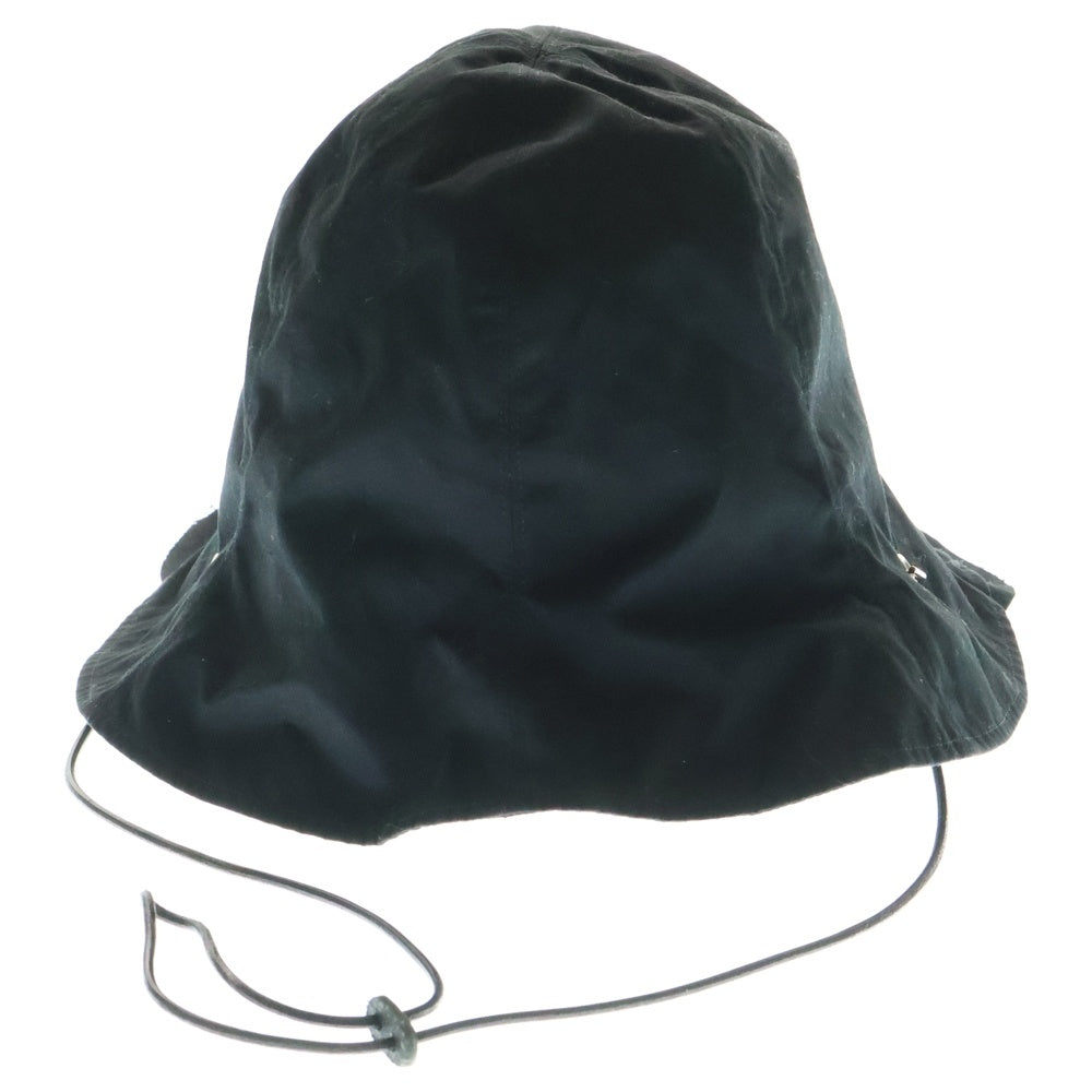 KIJIMA TAKAYUKI(キジマタカユキ) ナイロン バケットハット 帽子 ブラック 222601