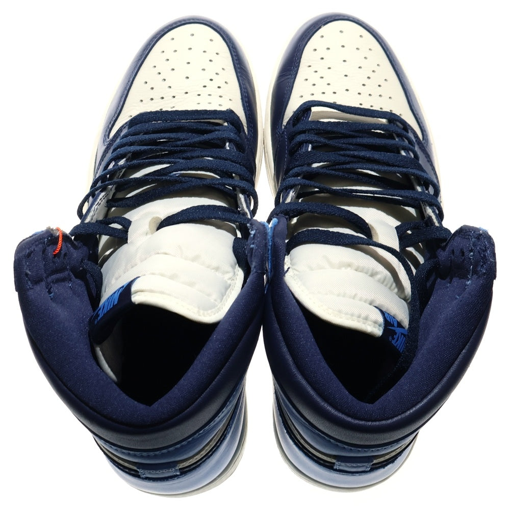 NIKE(ナイキ) AIR JORDAN1 RETRO HIGH OG OBSIDIAN UNIVERSITY BLUE エアジョーダン1 レトロ ハイカットスニーカー オブシディアン ブルー US10.5/28.5cm 555088-140