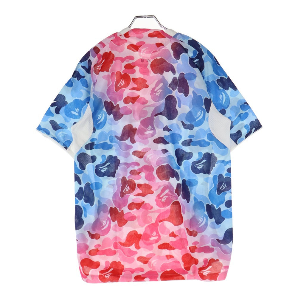 adidas(アディダス) ×A BATHING APE FB Jersey アベイシングエイプ 総柄半袖Tシャツ メッシュジャージー マルチ KA0040