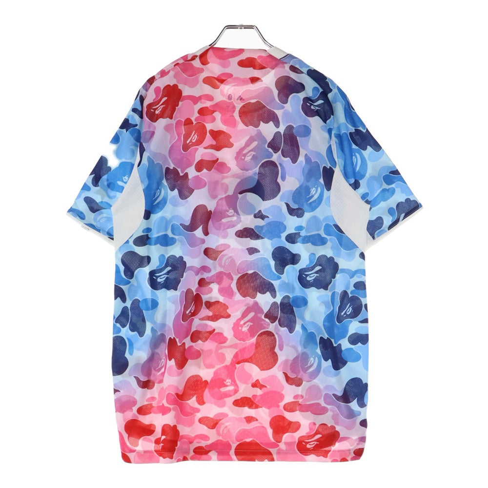 adidas(アディダス) ×A BATHING APE FB Jersey アベイシングエイプ 総柄半袖Tシャツ メッシュジャージー マルチ KA0040