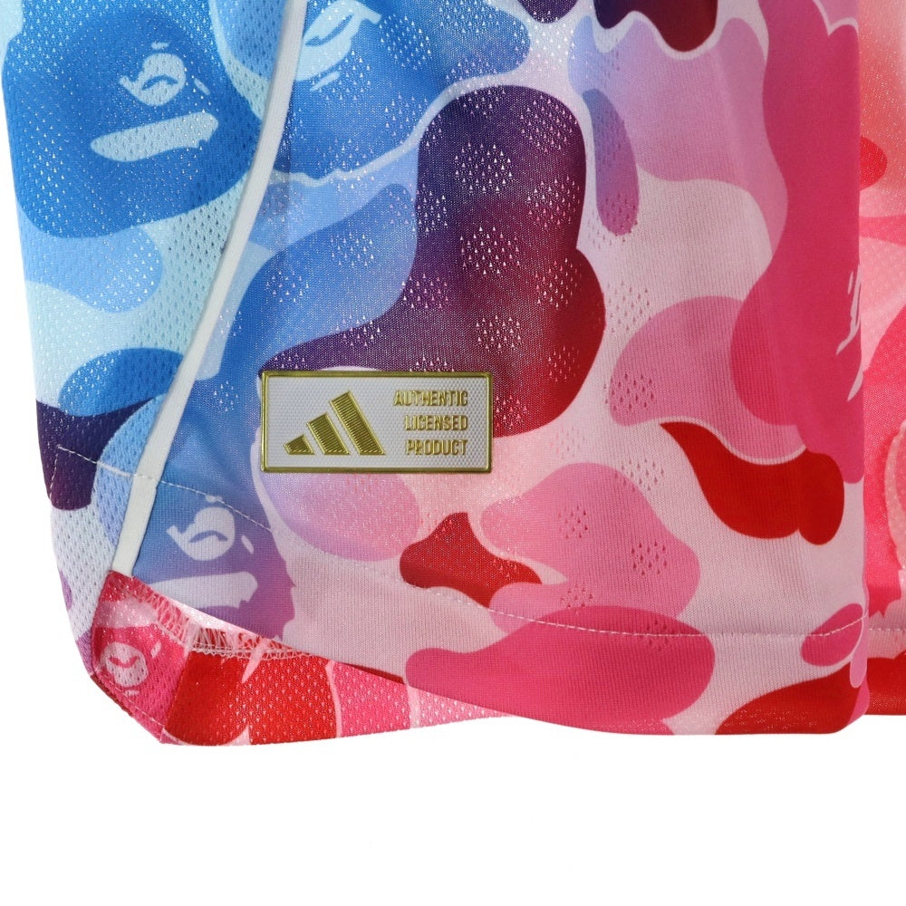 adidas(アディダス) ×A BATHING APE FB Jersey アベイシングエイプ 総柄半袖Tシャツ メッシュジャージー マルチ KA0040