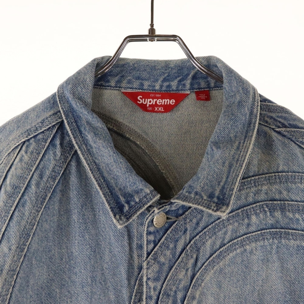 SUPREME(シュプリーム) 24SS S Logo Denim Trucker Jacket Sロゴ デニムトラッカージャケット Gジャン インディゴ