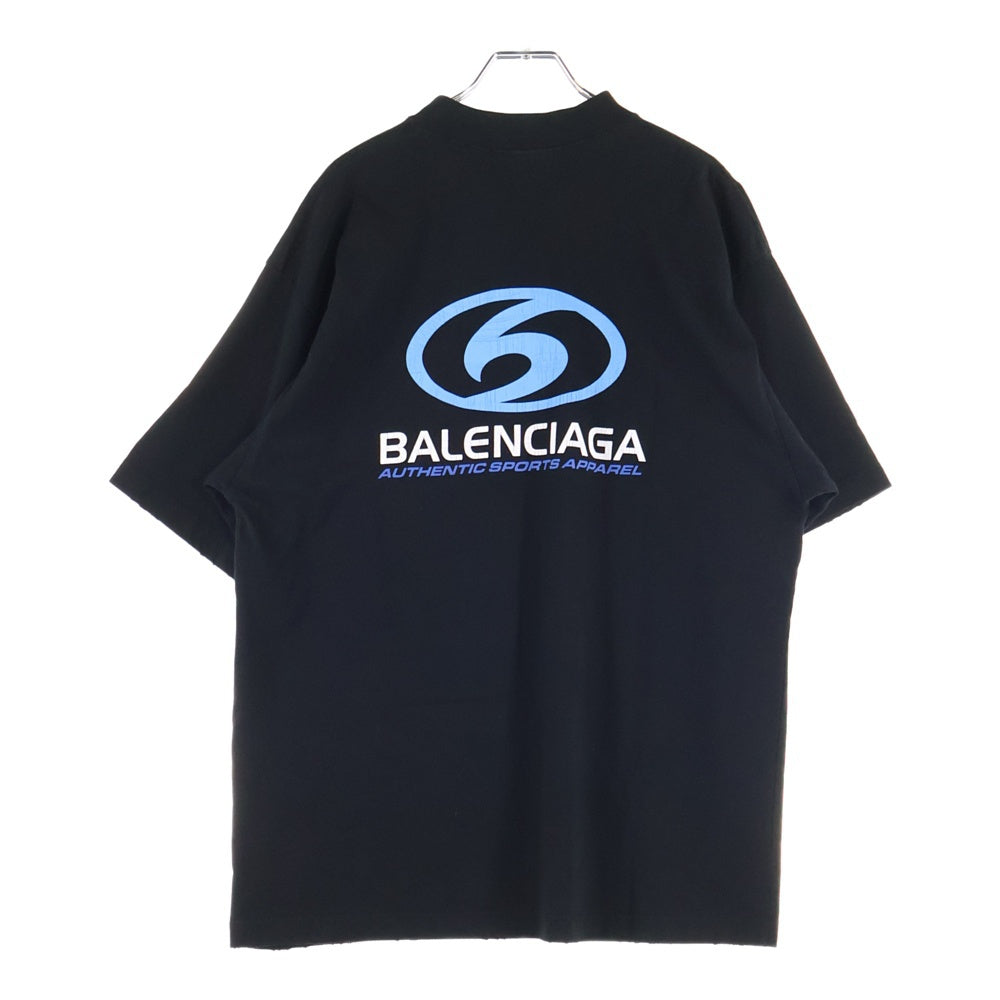 BALENCIAGA(バレンシアガ) 24SS Super Medium Fit Tee スーパー ミディアム フィット 半袖Tシャツ カットソー ブラック 764235 TPVU6