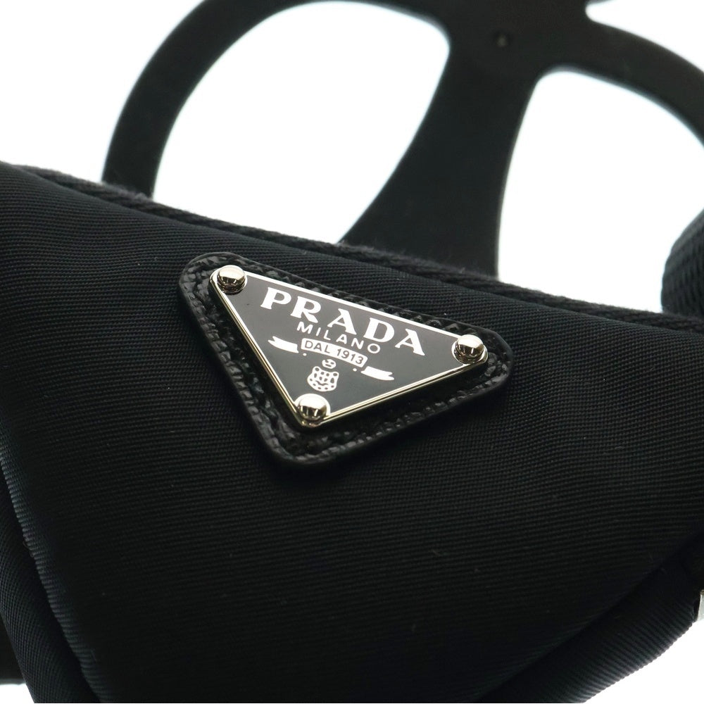 PRADA(プラダ) Re-Nylon Phone Holder リナイロン トライアングルロゴ スマートフォンホルダー ミニポーチ ブラック1ZT054