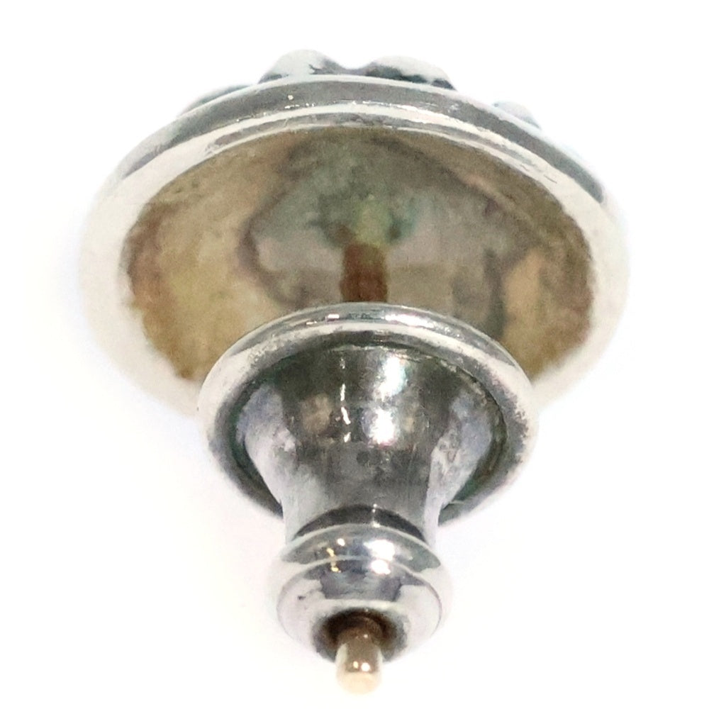 CHROME HEARTS(クロムハーツ) STUD CRSBLL 1DIA クロスボールスタッドピアス 1ダイヤ シルバー