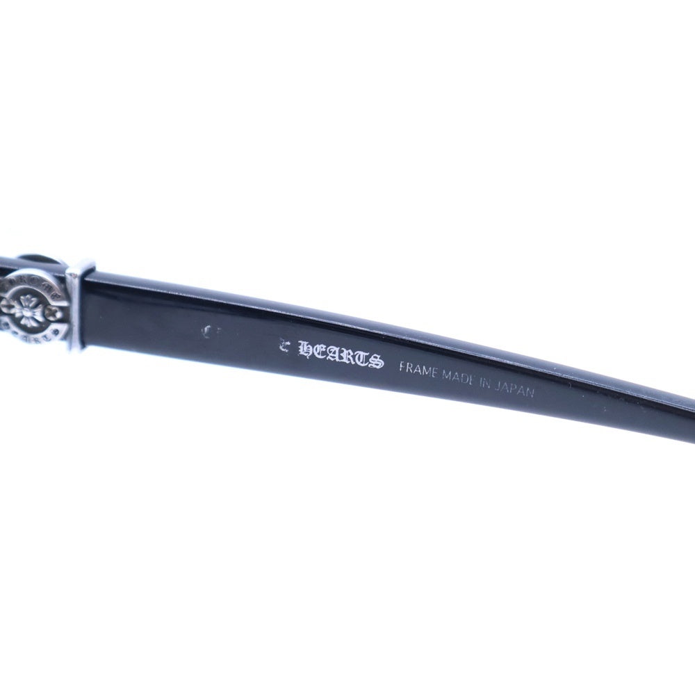 CHROME HEARTS(クロムハーツ) BEEF TOMATO-A ホースシューテンプル スクウェアアイウェア 眼鏡 ブラック
