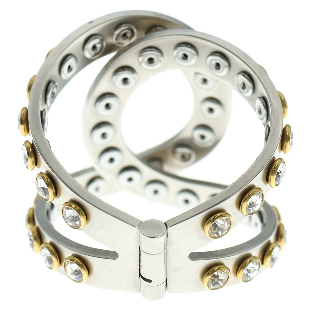 CHANEL(シャネル) CC ステンレス カフ ブレスレット シルバー