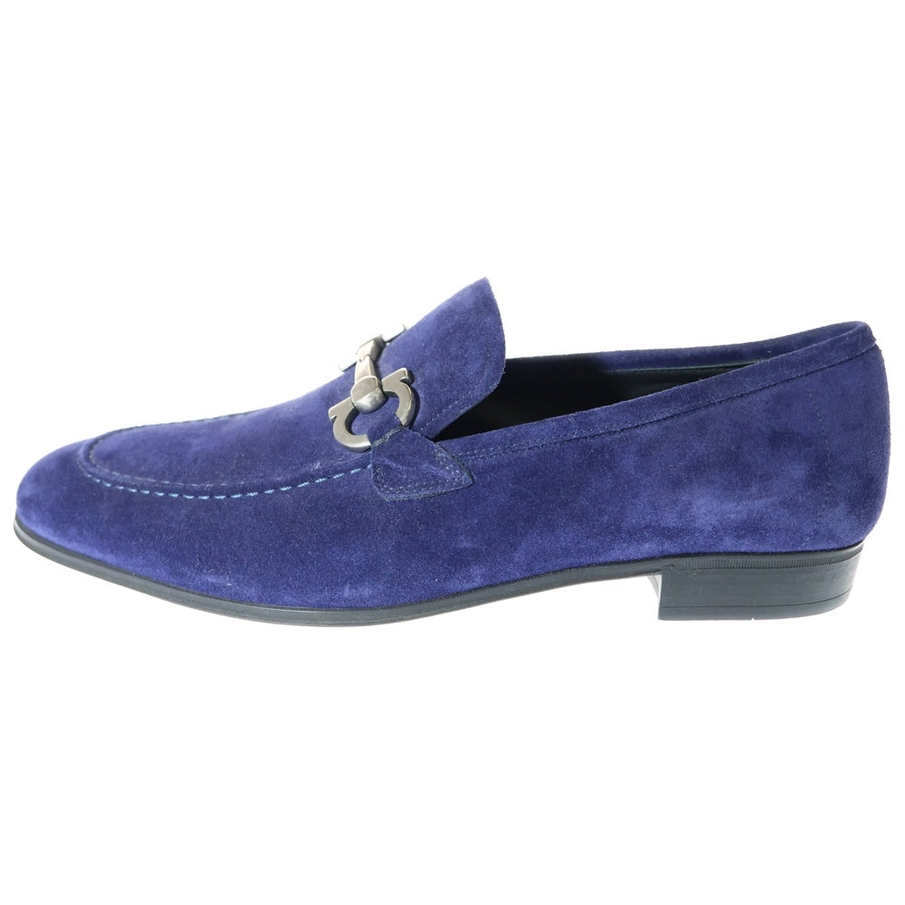 FERRAGAMO(フェラガモ) ロゴホースビット スリッポン ローファー パープル LC54933
