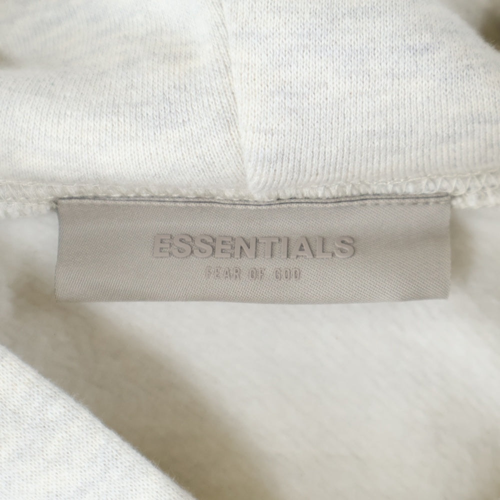 FEAR OF GOD ESSENTIALS(フィアオブゴッド エッセンシャルズ) HOODIE 1977 フェルトロゴ プルオーバースウェットパーカー フーディー グレージュ