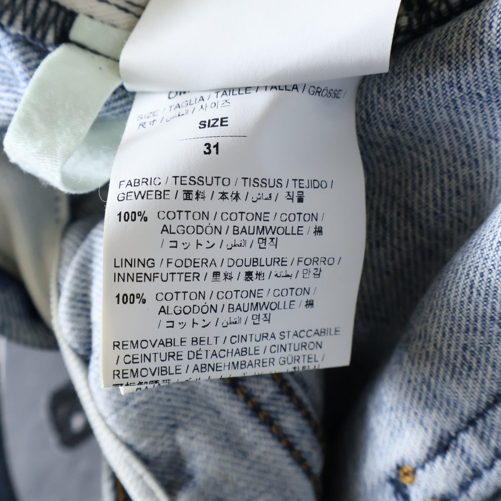 OFF-WHITE(オフホワイト) 19AW Painted Denim Pants ペイント ベルト