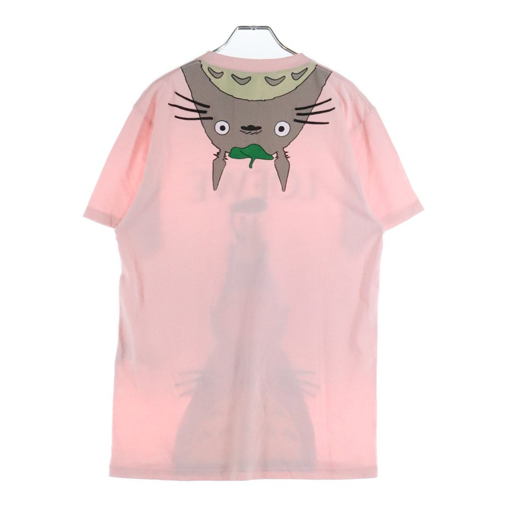 LOEWE(ロエベ) ×STUDIO GHIBLI Totoro T-shirt スタジオジブリ となりのトトロ 刺繍半袖Tシャツ ピンク S848Y22X02