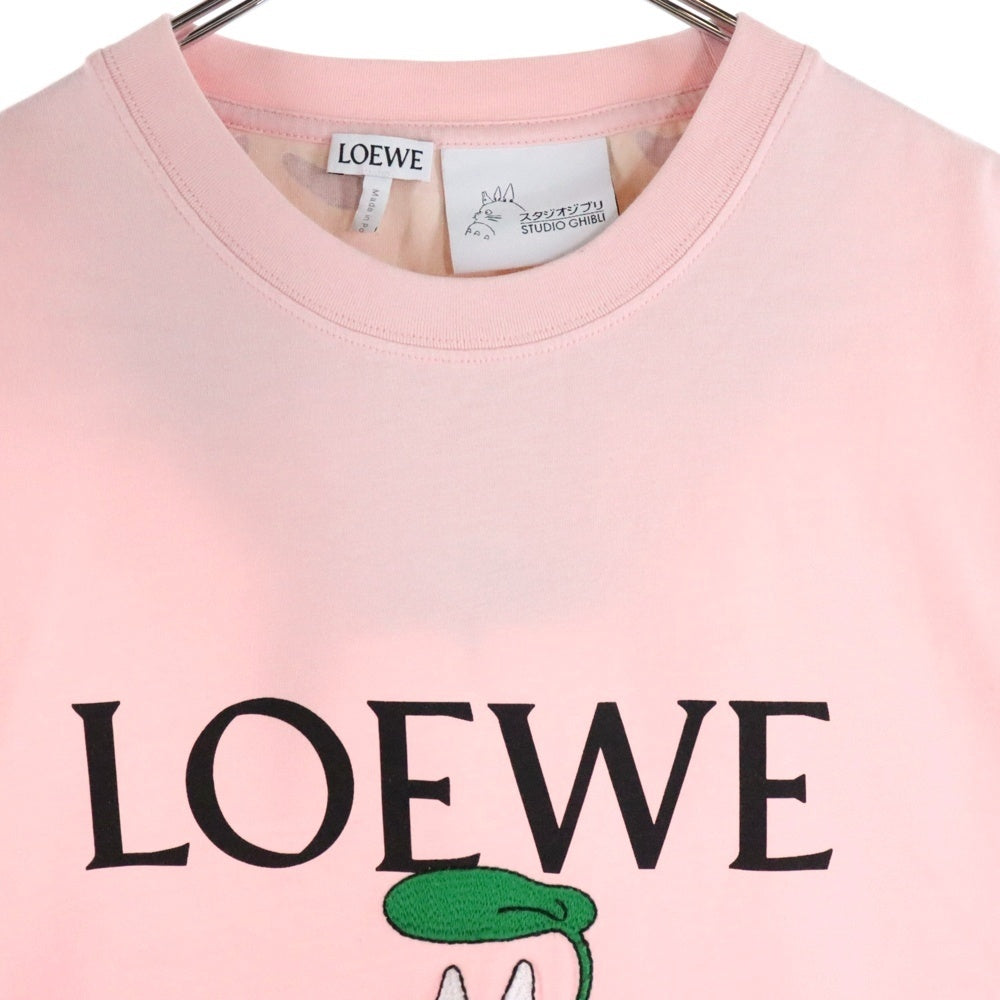 LOEWE(ロエベ) ×STUDIO GHIBLI Totoro T-shirt スタジオジブリ となりのトトロ 刺繍半袖Tシャツ ピンク S848Y22X02