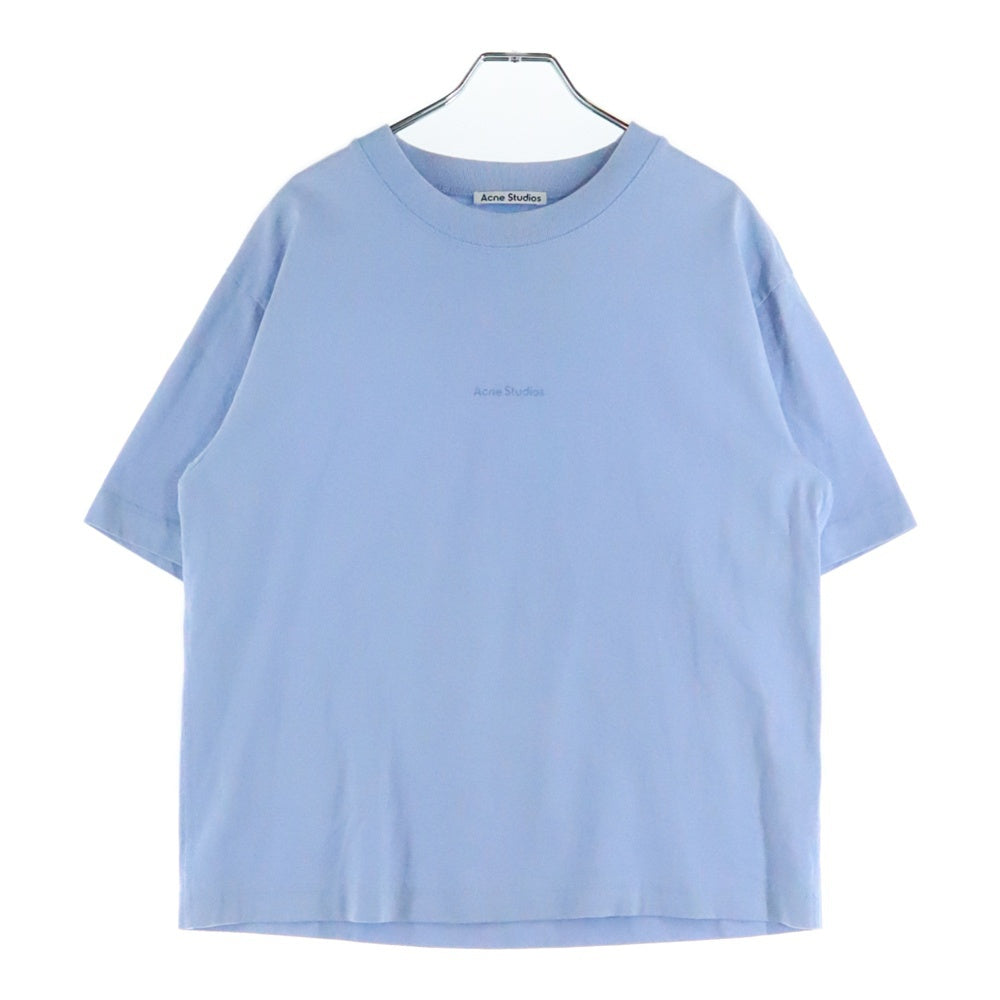 Acne Studios(アクネ ストゥディオズ) T-Shirt ロゴプリント 半袖Tシャツ ブルー AL0135-