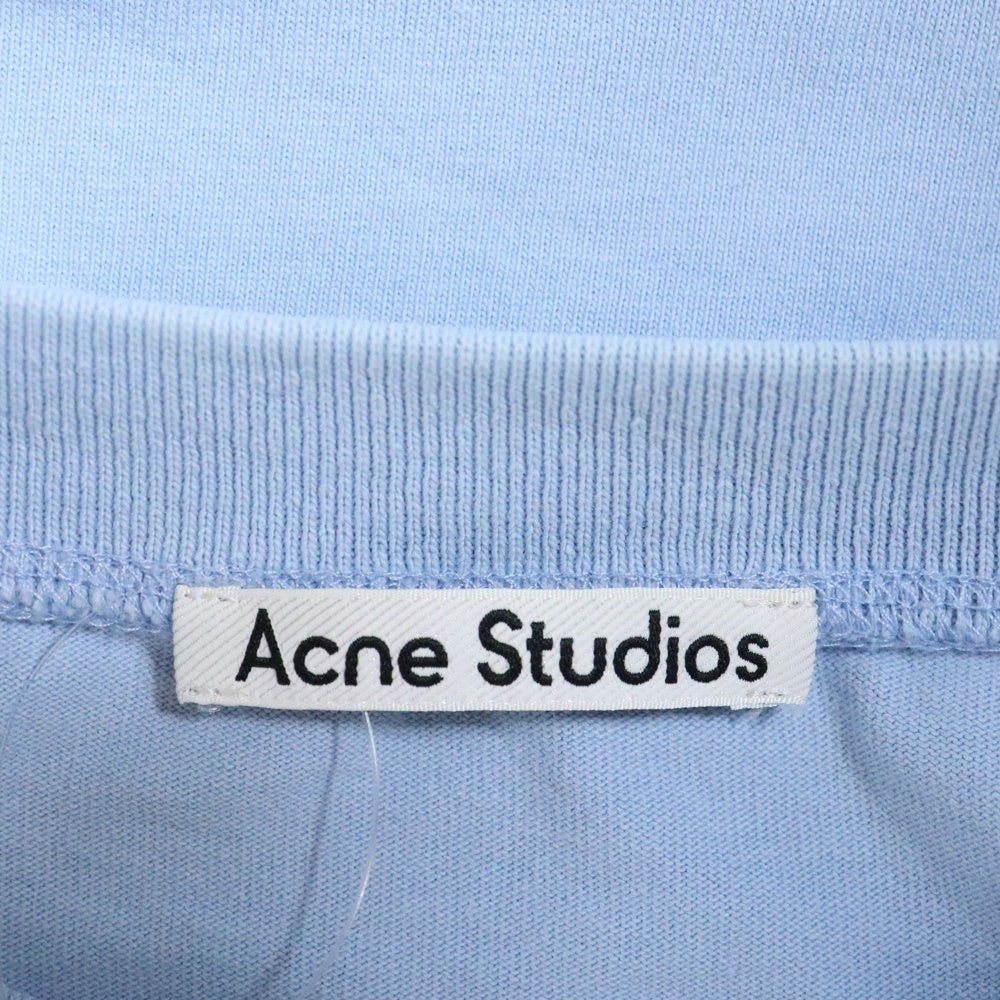 Acne Studios(アクネ ストゥディオズ) T-Shirt ロゴプリント 半袖Tシャツ ブルー AL0135-