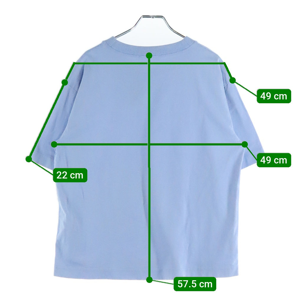 Acne Studios(アクネ ストゥディオズ) T-Shirt ロゴプリント 半袖Tシャツ ブルー AL0135-