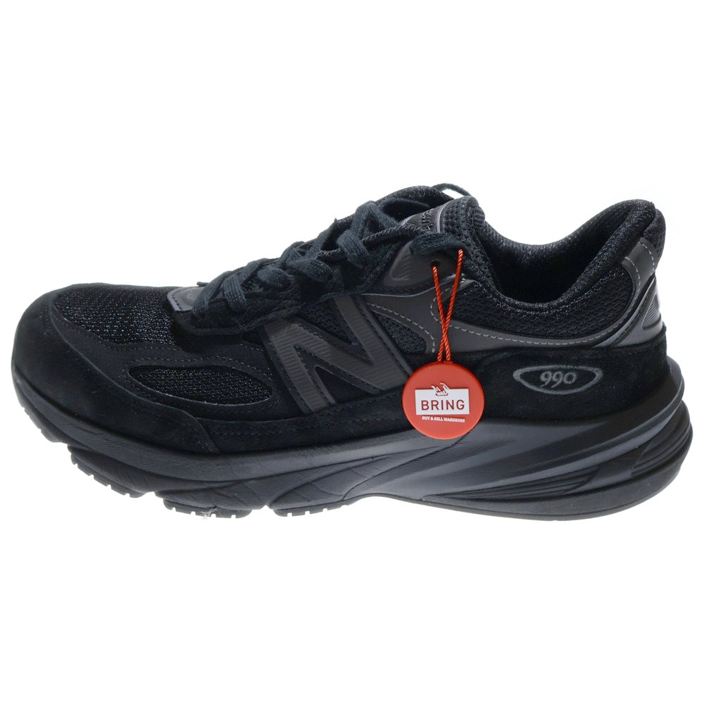 New Balance(ニューバランス) U990BB6 TRIPLE BLACK スエードメッシュローカットスニーカー ブラック US9/27cm