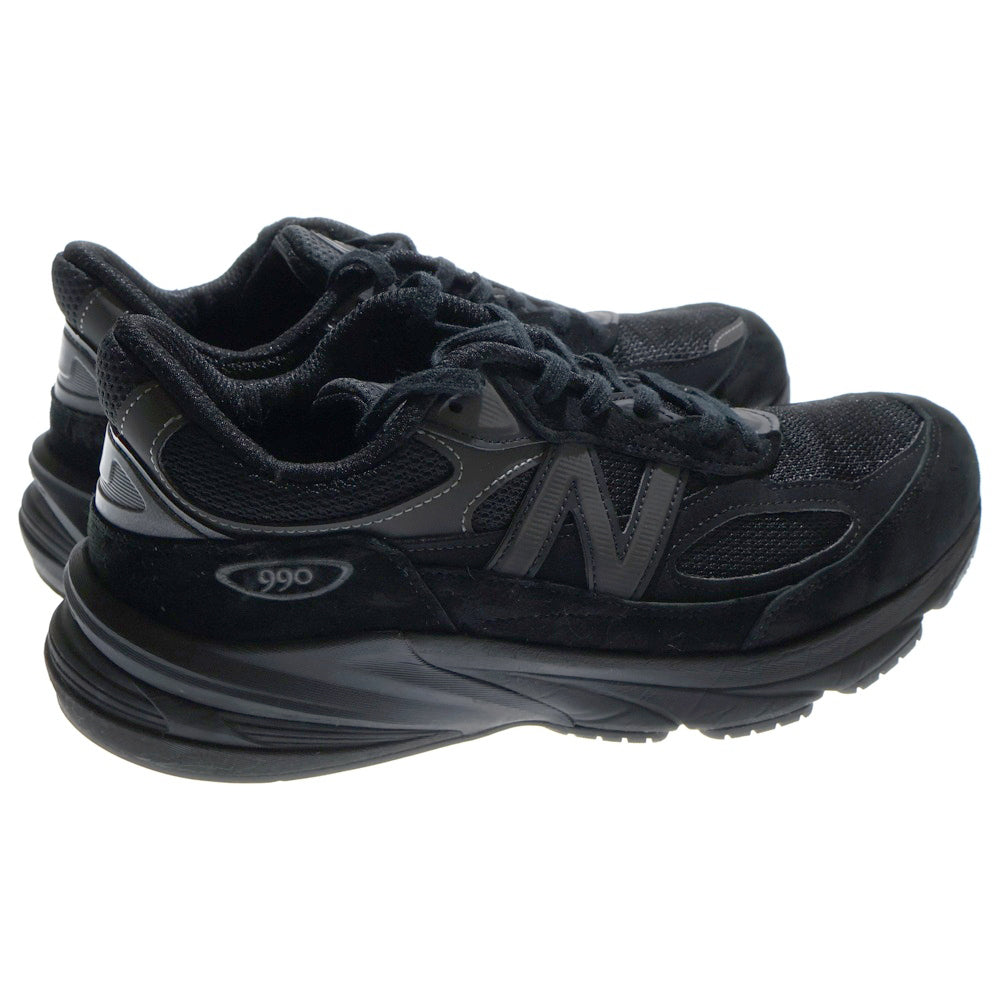New Balance(ニューバランス) U990BB6 TRIPLE BLACK スエードメッシュローカットスニーカー ブラック US9/27cm
