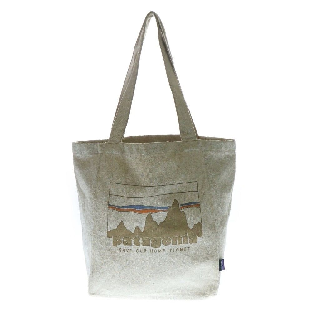 PATAGONIA(パタゴニア) TOTE BAG トートバッグ フロントロゴ ベージュ