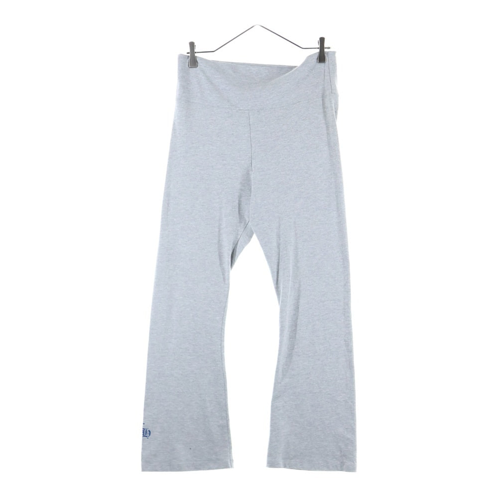 CHROME HEARTS(クロムハーツ) Y NOT CH Logo Print Flared Sweat Pants ロゴプリント フレアスウェットパンツ グレー