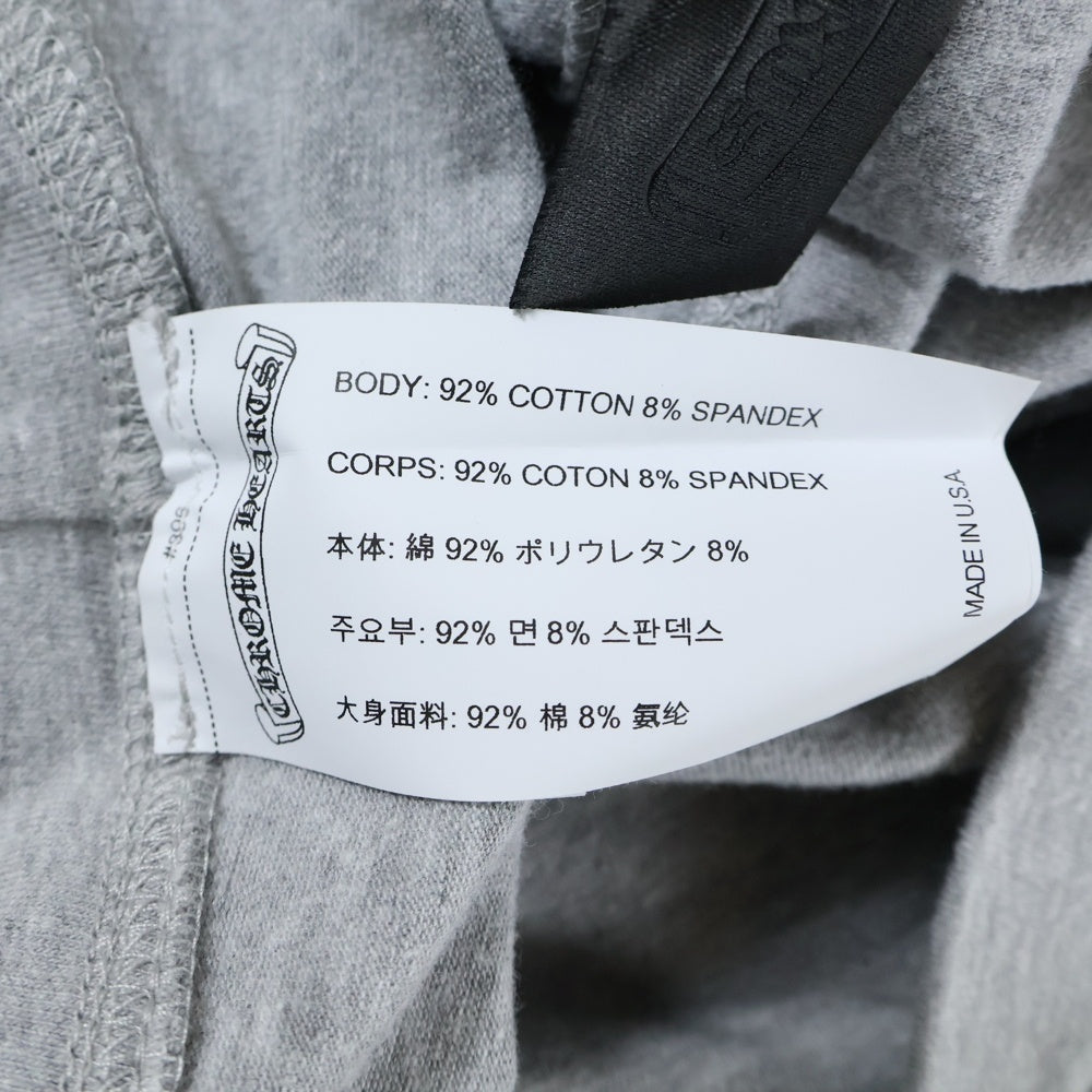 CHROME HEARTS(クロムハーツ) Y NOT CH Logo Print Flared Sweat Pants ロゴプリント フレアスウェットパンツ グレー