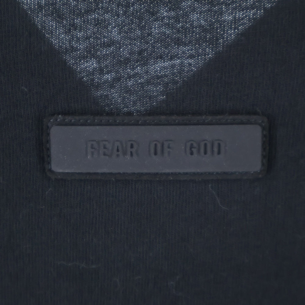 FEAR OF GOD ESSENTIALS(フィアオブゴッド エッセンシャルズ) S/S T-SHIRT Vネック バックラバーロゴ 半袖Tシャツ ブラック