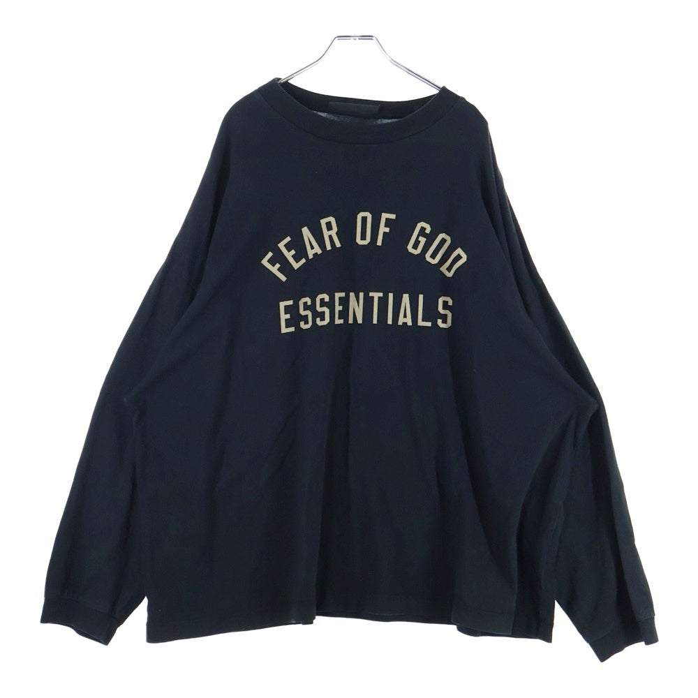 FEAR OF GOD ESSENTIALS(フィアオブゴッド エッセンシャルズ) L/S T-SHIRT フロントロゴ 長袖Tシャツ ロンT ブラック