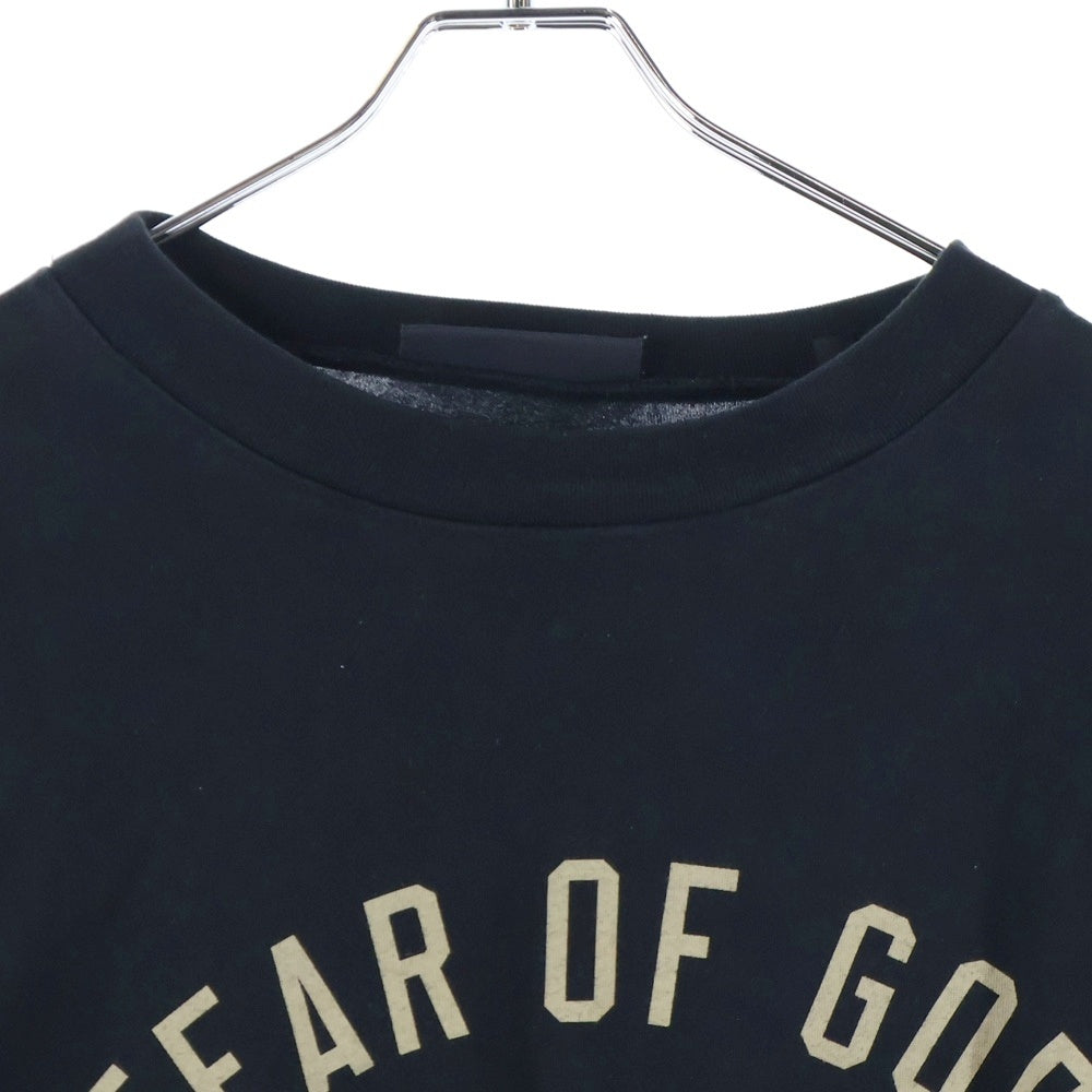FEAR OF GOD ESSENTIALS(フィアオブゴッド エッセンシャルズ) L/S T-SHIRT フロントロゴ 長袖Tシャツ ロンT ブラック