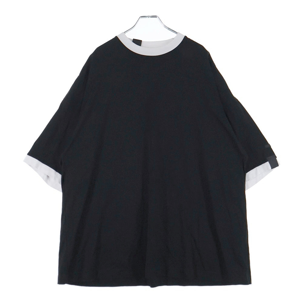 N.HOOLYWOOD(エヌハリウッド) Big Ringer T-Shirt オーバーサイズ リンガーTシャツ 半袖Tシャツ ブラック 2232-CS53-036
