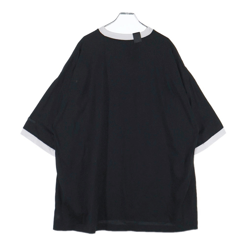 N.HOOLYWOOD(エヌハリウッド) Big Ringer T-Shirt オーバーサイズ リンガーTシャツ 半袖Tシャツ ブラック 2232-CS53-036