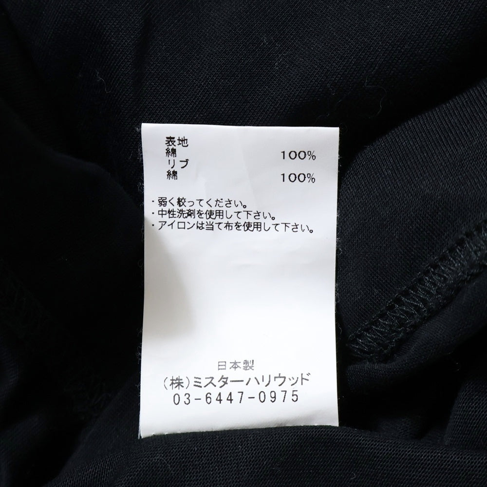 N.HOOLYWOOD(エヌハリウッド) Big Ringer T-Shirt オーバーサイズ リンガーTシャツ 半袖Tシャツ ブラック 2232-CS53-036