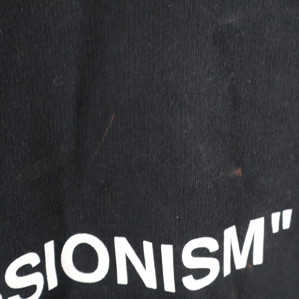 OFF-WHITE(オフホワイト) 19SS DIAG STENCIL SLIM CREWNECK ステンシル クルーネックスウェットトレーナー ブラック OMBA025R19003015