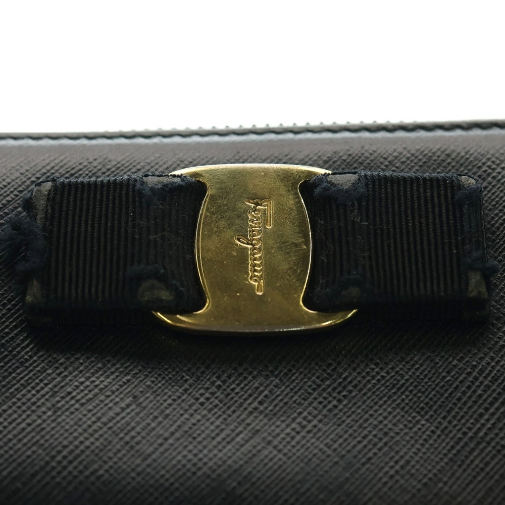 Salvatore Ferragamo(サルヴァトーレ フェラガモ) LETHER WALLET レザーウォレット 長財布 ブラック