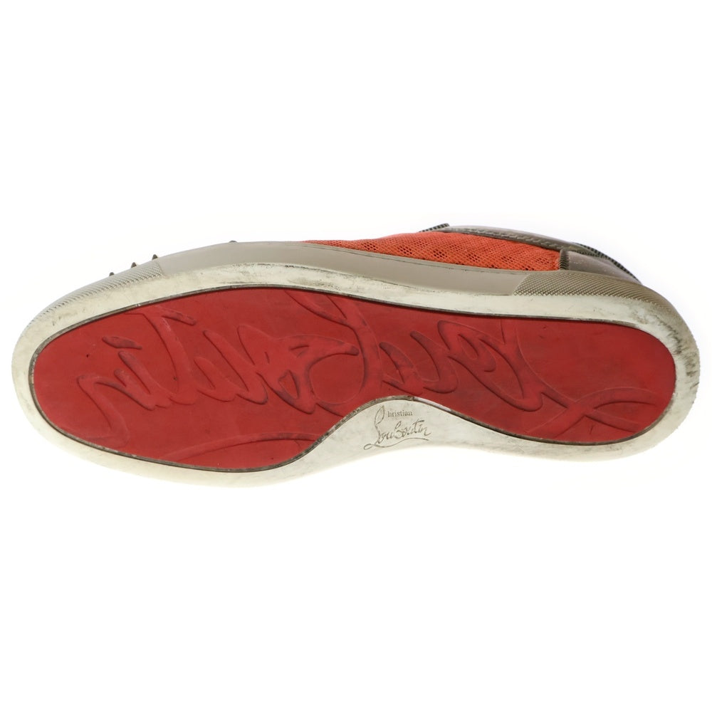 CHRISTIAN LOUBOUTIN(クリスチャンルブタン) AC SEAVASTE SPIKES FLAT GLIT ラメ加工 スタッズ ローカットスニーカー マルチ