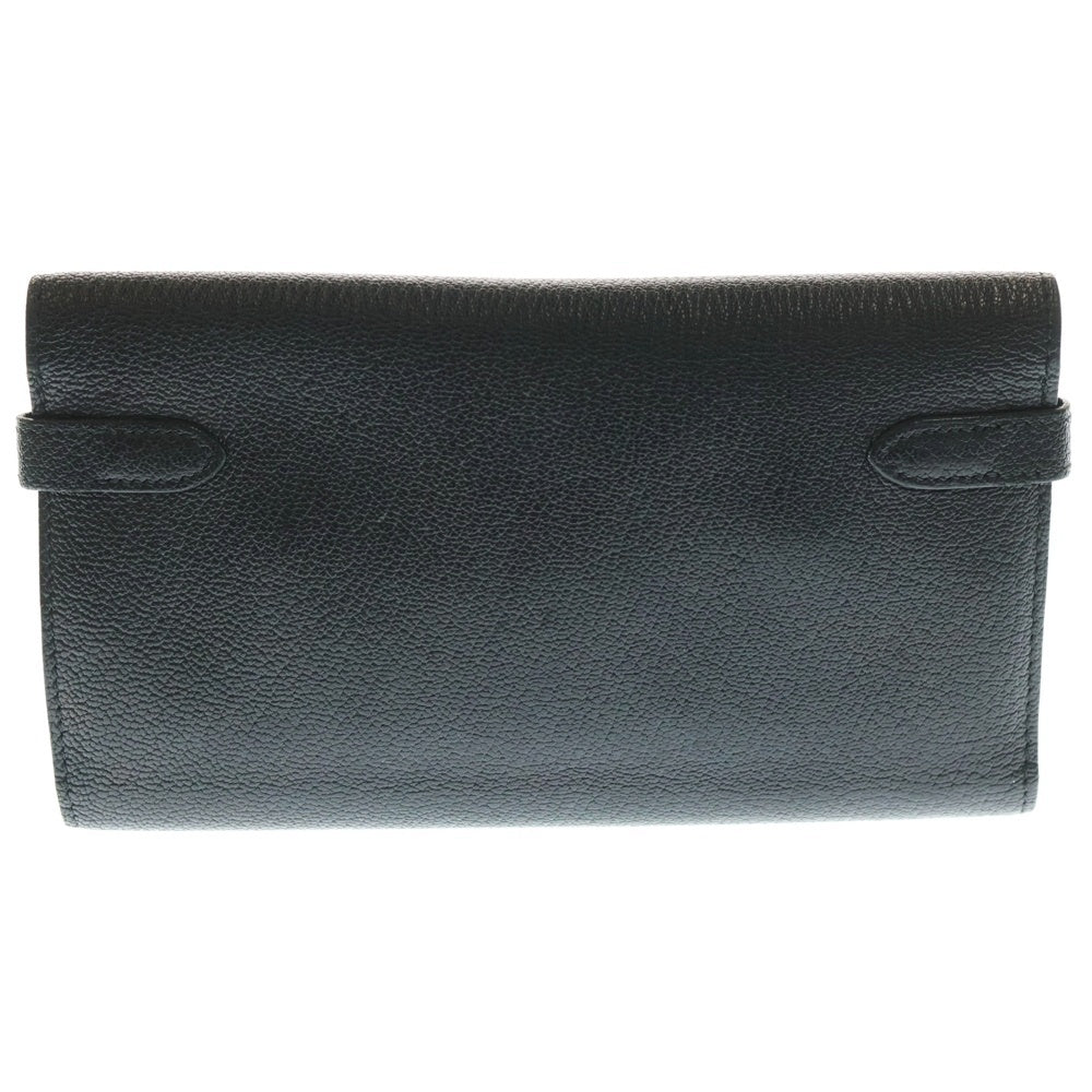 HERMES(エルメス) ケリーウォレット 長財布 □N刻印 シルバー金具 ブラック