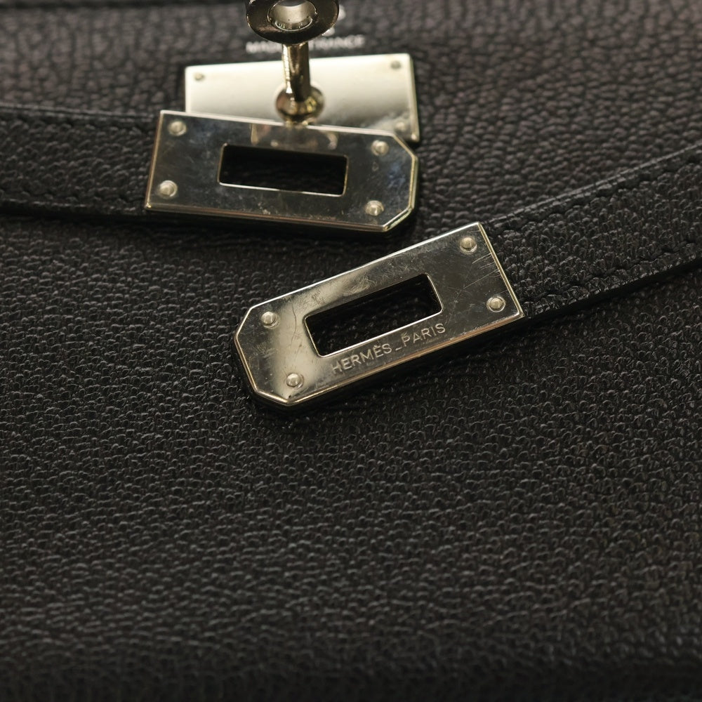 HERMES(エルメス) ケリーウォレット 長財布 □N刻印 シルバー金具 ブラック