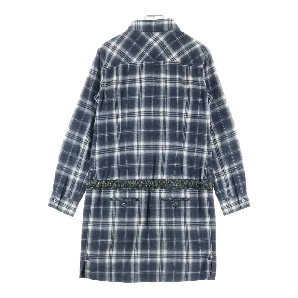 LOUIS VUITTON(ルイヴィトン) モノグラム チェック 長袖 ワンピース ブラック ECC-W04