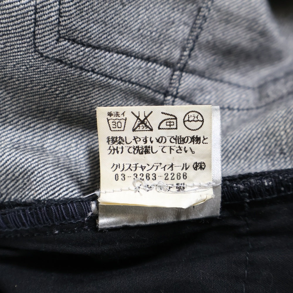 Dior HOMME(ディオールオム) 04SS Strip デストロイ加工コーティングデニムパンツ ブラック 4EH1018686