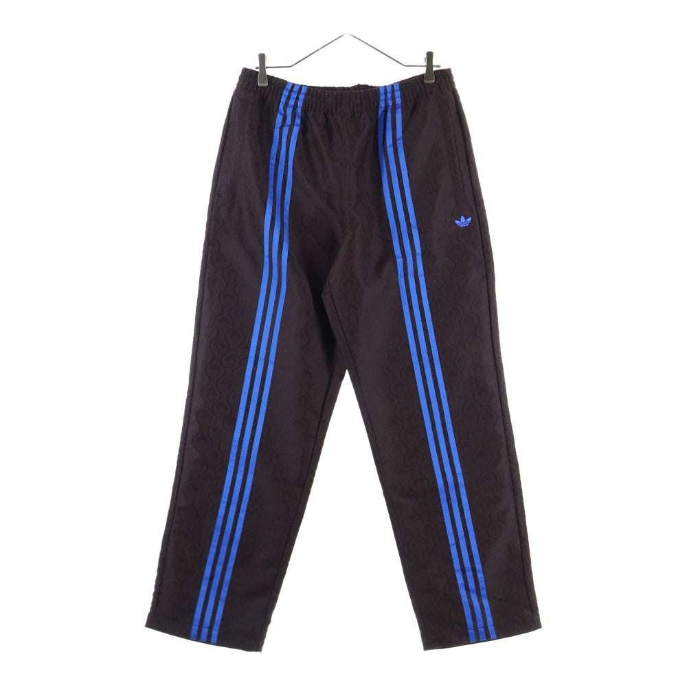 adidas(アディダス) LARGE CLUB TRACKPANTS 総柄トラックパンツ ブラウン JN5970