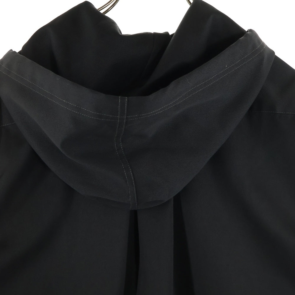 MARNI(マルニ) 22AW Wool Shirt ウールギャバジン フーデットシャツ 長袖シャツ ブラック CUMU0195A0 UTW926