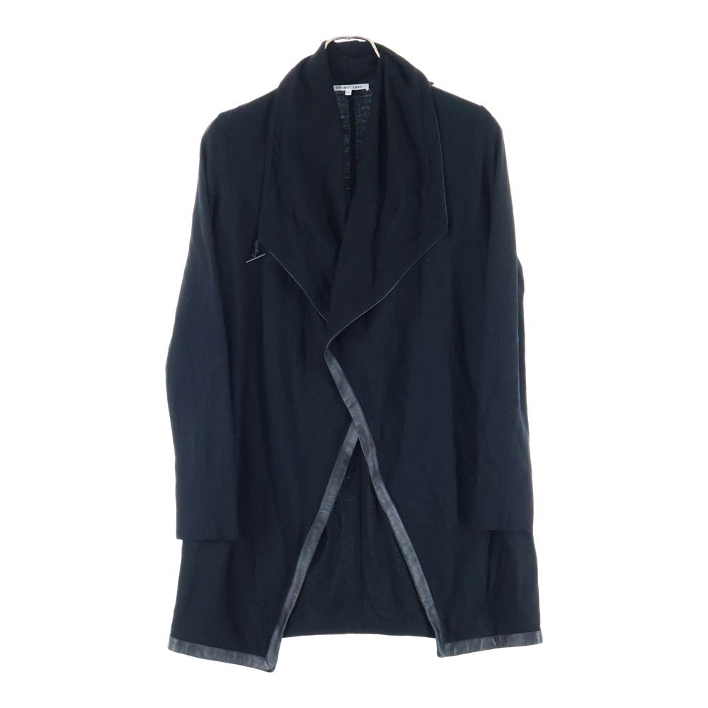 HELMUT LANG(ヘルムートラング) レザーステッチ オーバーサイズ ウールカーディガン 16-7103000