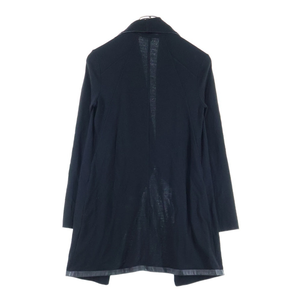 HELMUT LANG(ヘルムートラング) レザーステッチ オーバーサイズ ウールカーディガン 16-7103000