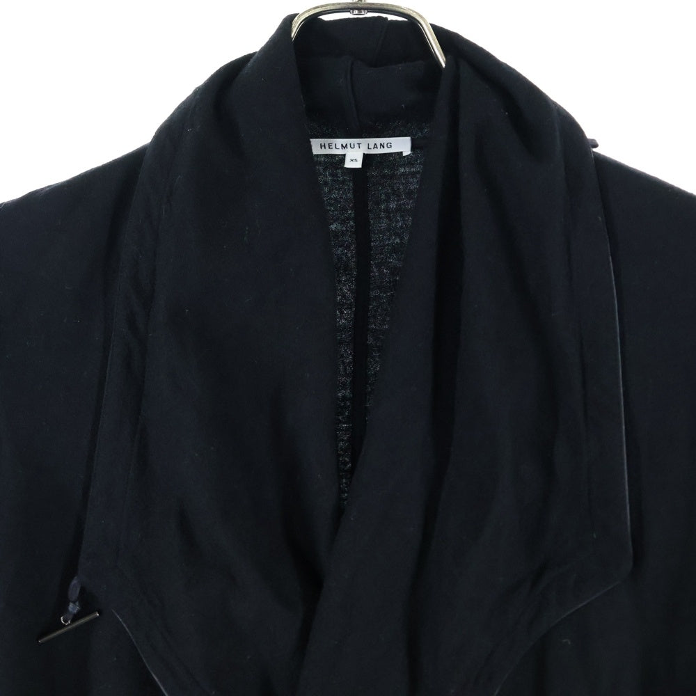 HELMUT LANG(ヘルムートラング) レザーステッチ オーバーサイズ ウールカーディガン 16-7103000