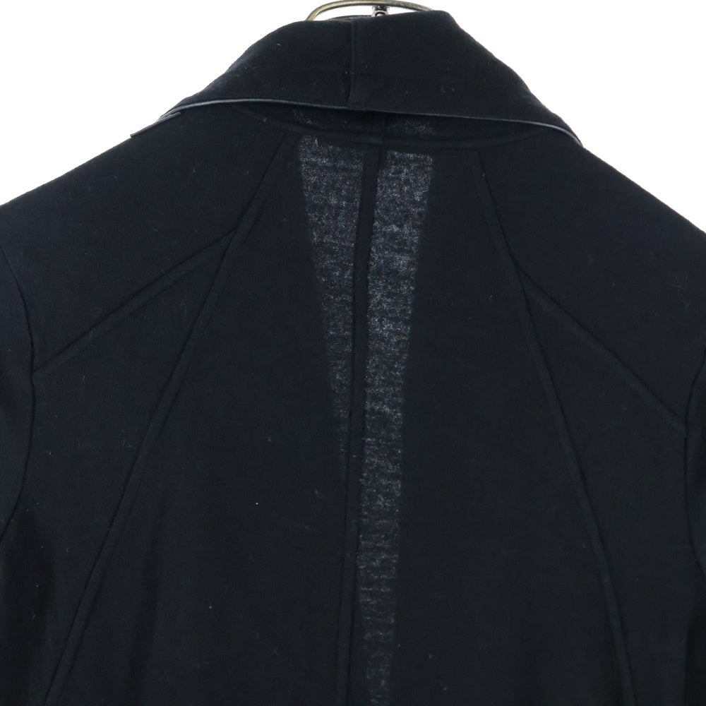 HELMUT LANG(ヘルムートラング) レザーステッチ オーバーサイズ ウールカーディガン 16-7103000