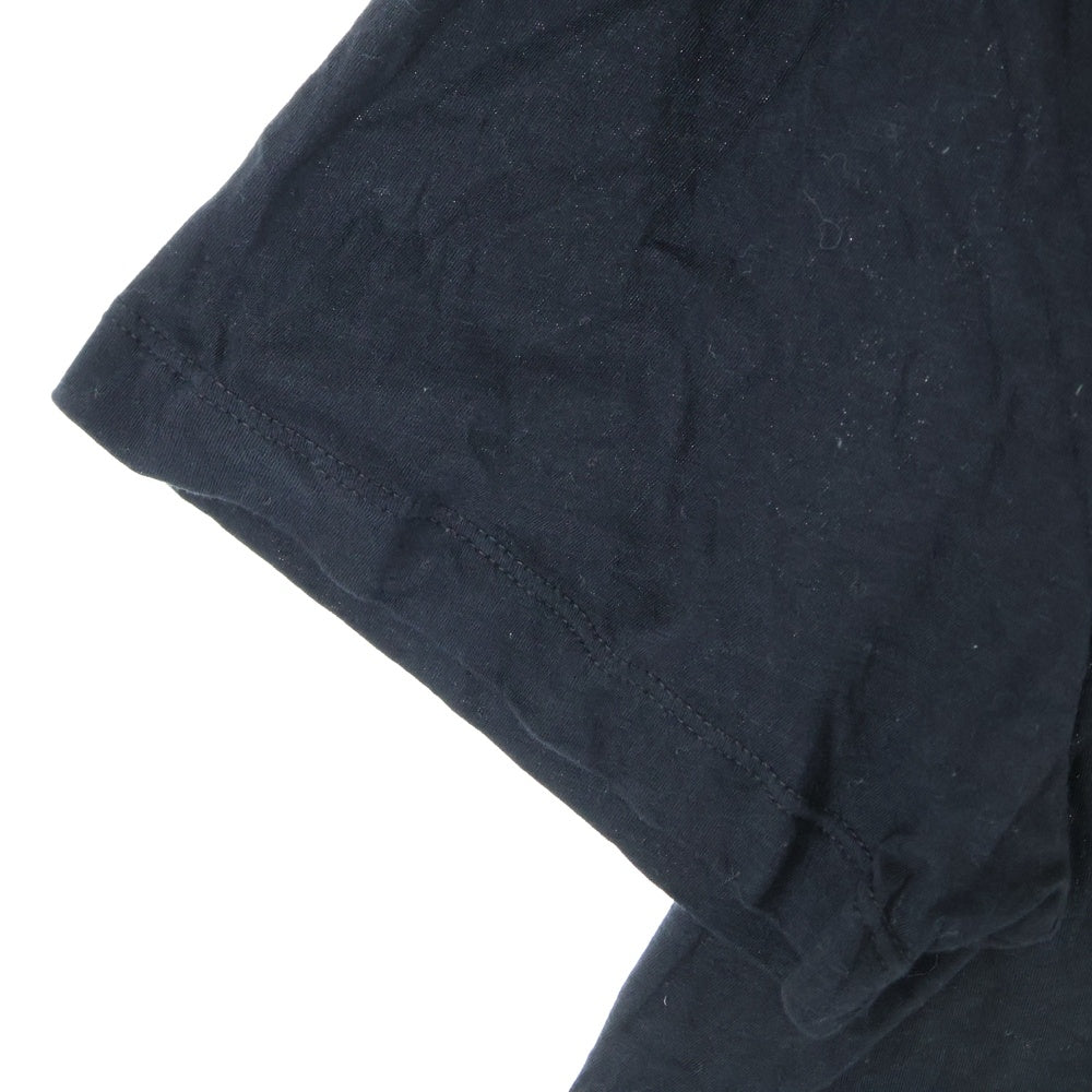 ANN DEMEULEMEESTER(アンドゥムルメステール) 19AW TIL ROSES フロントロゴプリント 半袖Tシャツ ブラック
