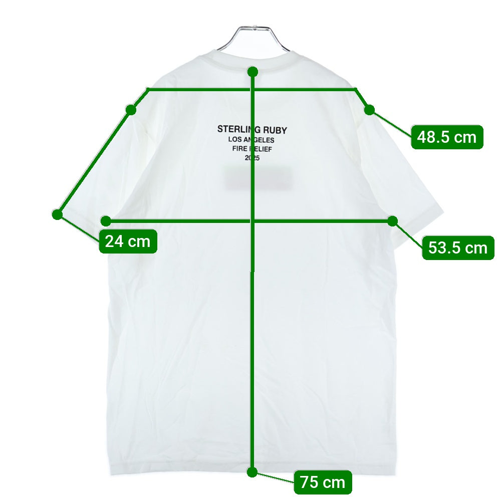 SUPREME(シュプリーム) 25SS Los Angeles Fire Relief Box Logo Tee ロサンゼルス ファイアー リリーフ ボックスロゴ 半袖Tシャツ ホワイト