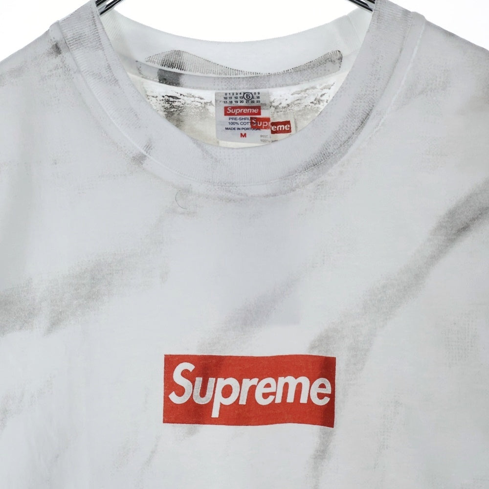 SUPREME(シュプリーム) 24SS ×MM6 Maison Margiela Box Logo Tee エムエムシックス メゾンマルジェラ ボックスロゴ プリント 半袖Tシャツ カットソー ホワイト