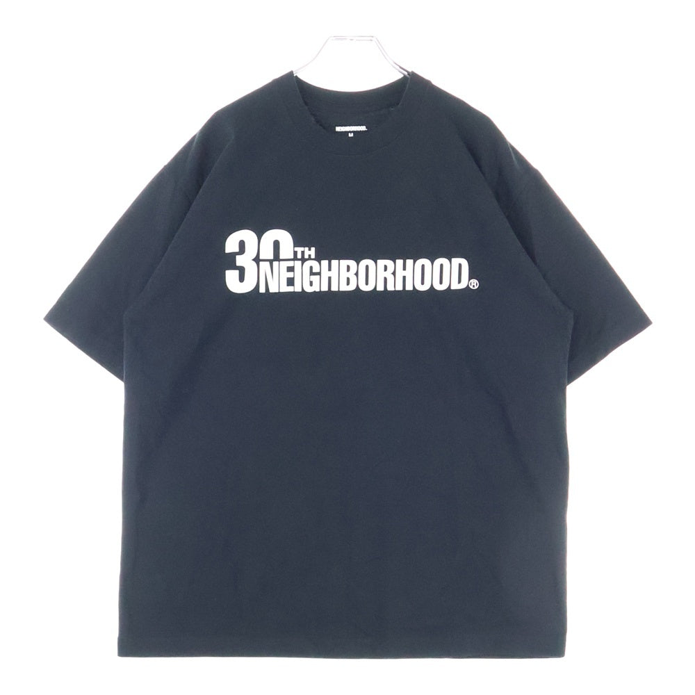 NEIGHBORHOOD(ネイバーフッド) 25AW 30周年記念 ×OSAMU NAGAHAMA EXHIBITION THE TOKYO HUNDREDS TEE 長濱治 フロントロゴプリント半袖Tシャツ ブラック 252PCNON-ST01S