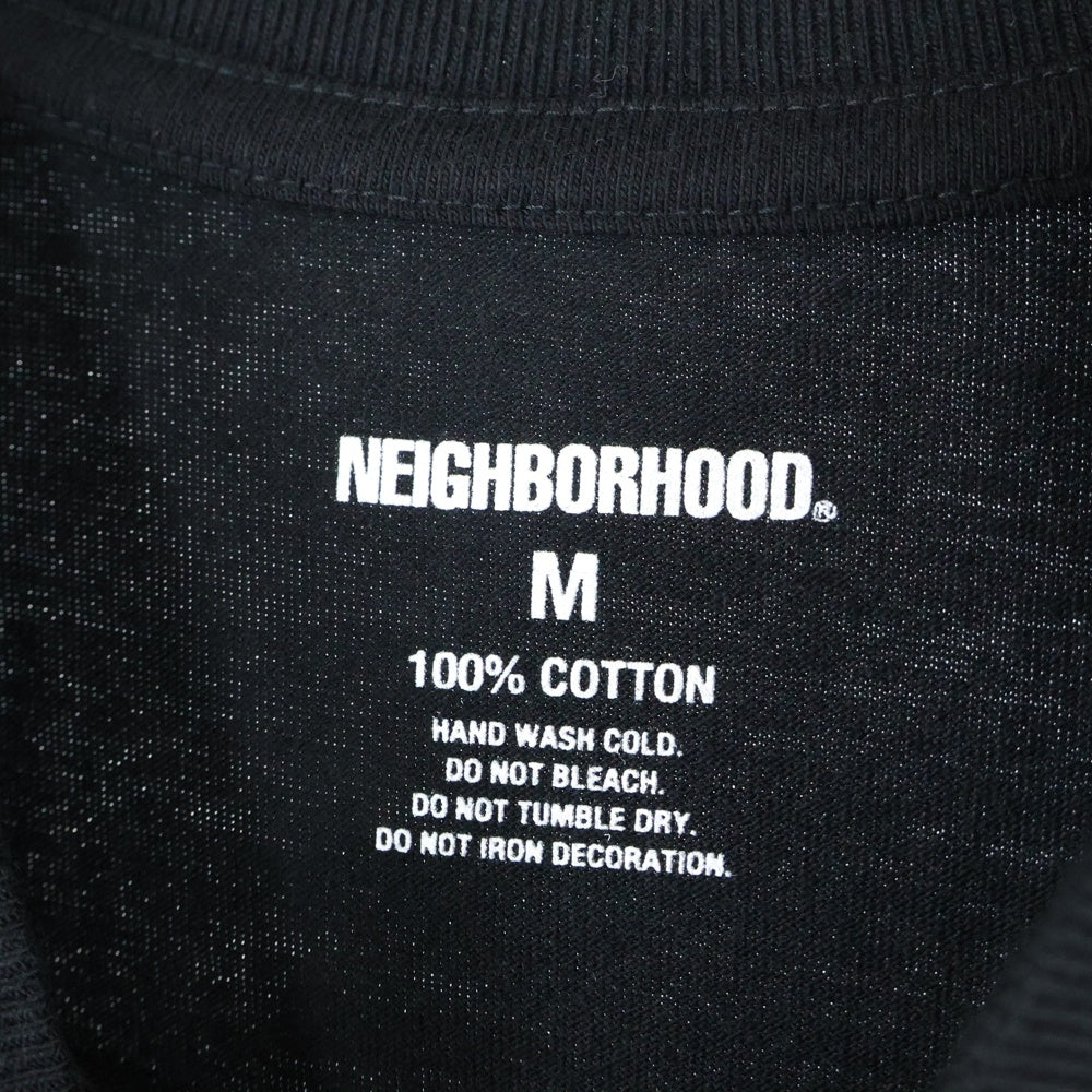 NEIGHBORHOOD(ネイバーフッド) 25AW 30周年記念 ×OSAMU NAGAHAMA EXHIBITION THE TOKYO HUNDREDS TEE 長濱治 フロントロゴプリント半袖Tシャツ ブラック 252PCNON-ST01S